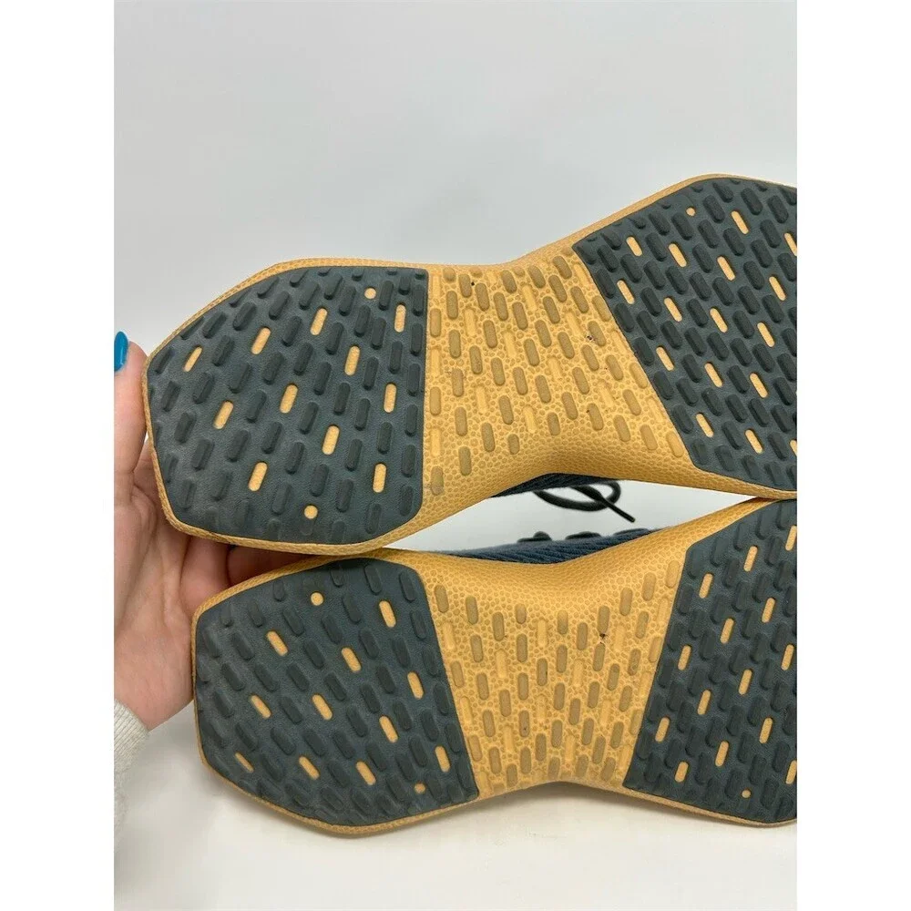 Allbirds Tree Dasher 2 Unisex Lace-Up Running Shoes Blue Teal Tan Sole Size 13